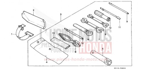 OUTILS MTX125RWF de 1985